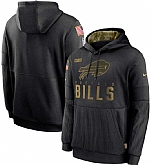 Men's Buffalo Bills Nike Black 2020 Salute to Service Sideline Performance Pullover Hoodie,baseball caps,new era cap wholesale,wholesale hats